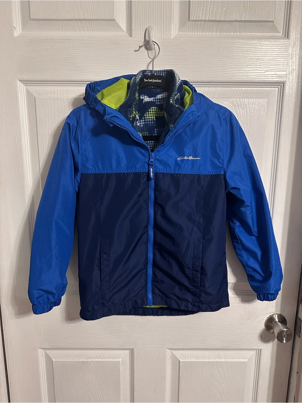 Children’s kid’s three in one fleece puffer jacket removable